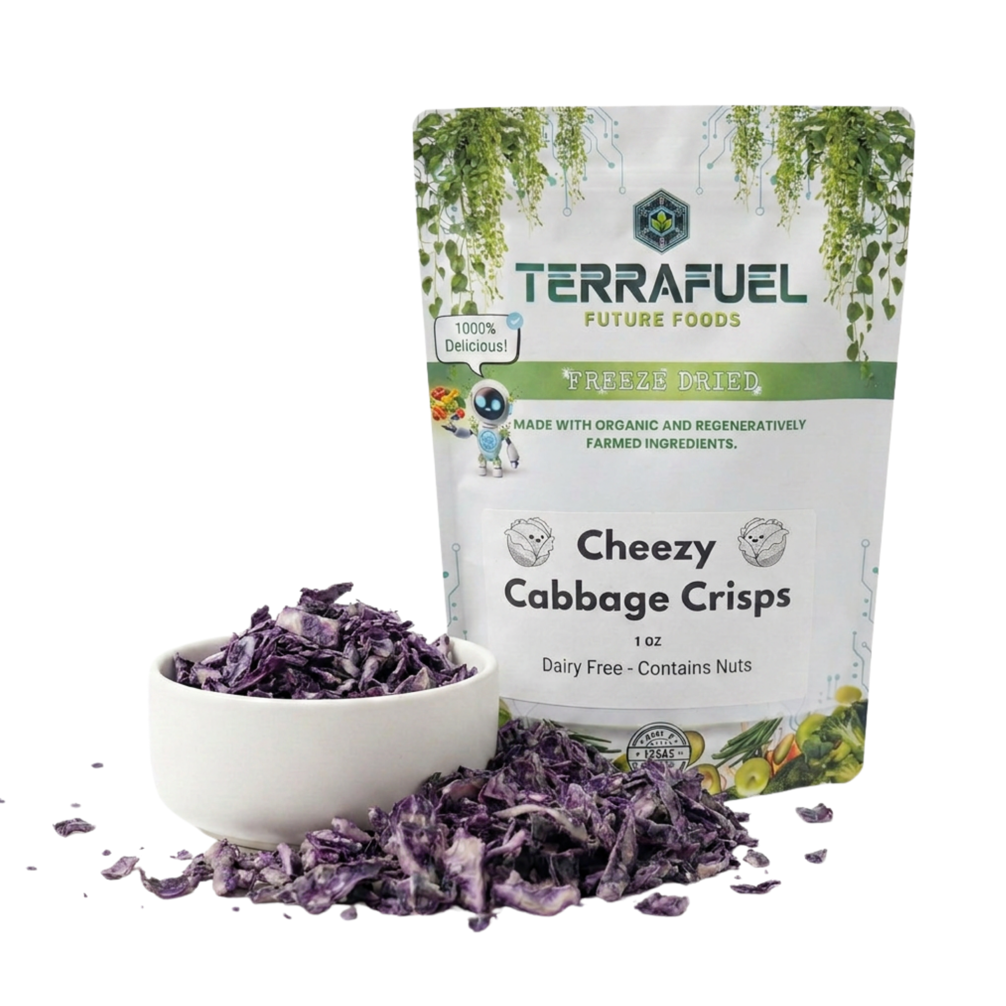 Cheezy Cabbage Crisps - Dairy-Free