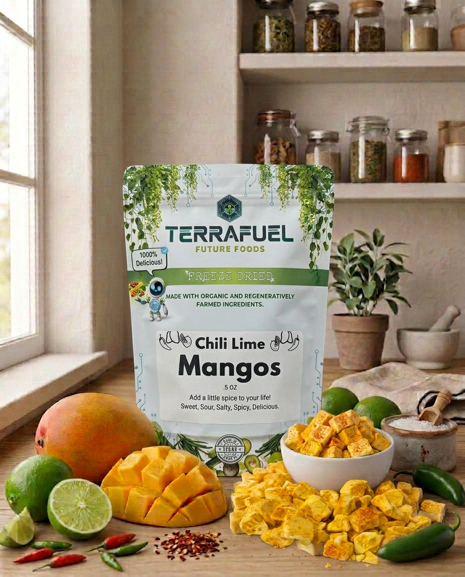 Chili Lime Mangos - Freeze Dried Snack | Sweet, Spicy & Tangy | No Added Sugar