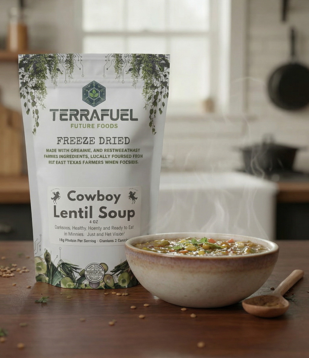 Cowboy Lentil Soup - Freeze Dried Meal | Hearty & Filling | Ready in Minutes