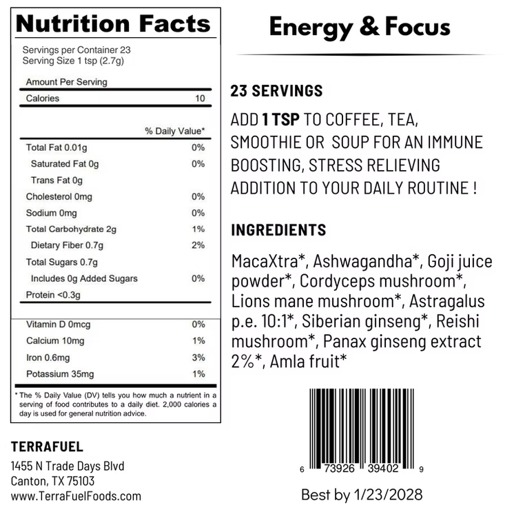 Energy & Focus Adaptogen Mix