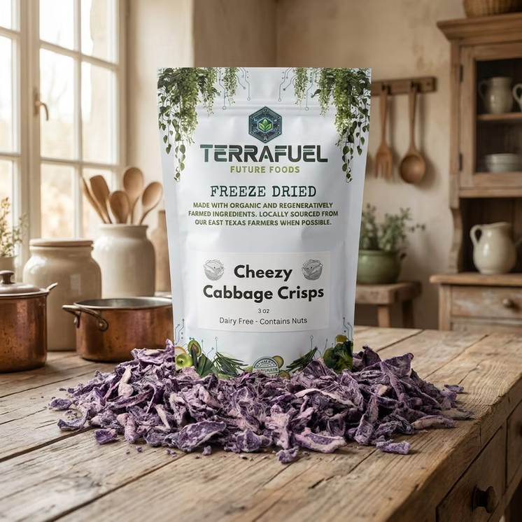 Cheezy Cabbage Crisps - Dairy-Free
