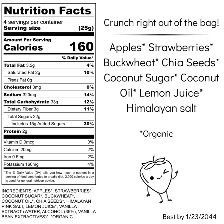 Strawberry Apple Crunch Bars