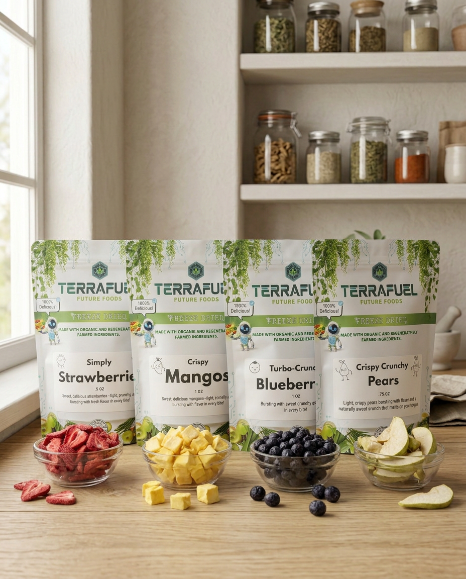 Fruit & Berry Variety Bundle | 4 Pack Freeze Dried Snacks | Single Ingredient