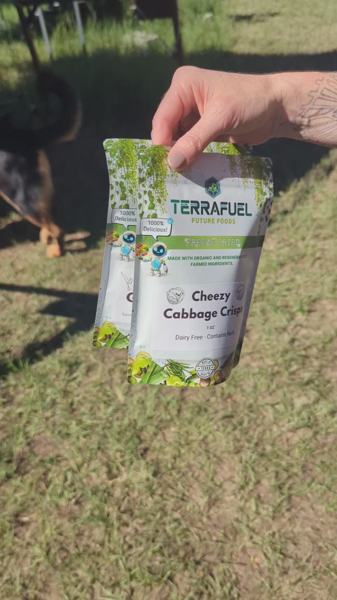 Cheezy Cabbage Crisps - Freeze Dried Veggie Snack | Dairy-Free | No Added Sugar